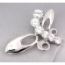 Necklace - Pendant - 925 Sterling Silver w/ CZ - Butterfly - PT-PPT22623CL